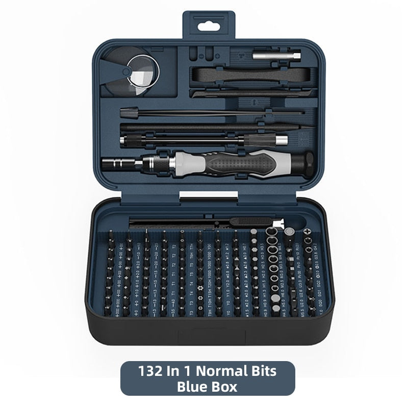 ONENUM Precision Screwdriver Set 25/39/63/130/132/145/170 In 1 Phillips Screw Bits Non-slip Handle Combinational Kit Repair Tool