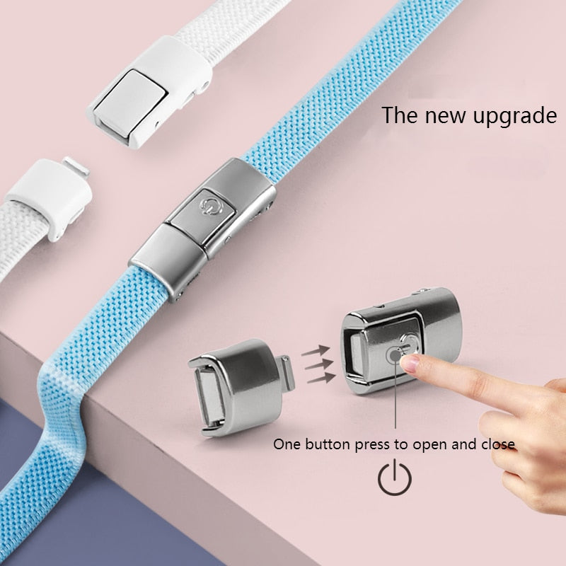 8MM Widened Flat Press Lock Shoelaces.