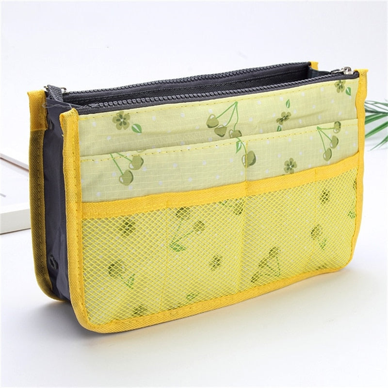 ladies nylon travel Organizer, can be inserted in a purse or handbag