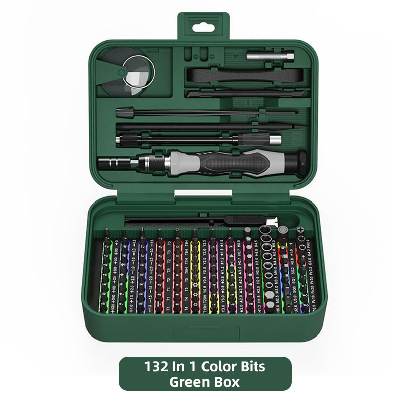 ONENUM Precision Screwdriver Set 25/39/63/130/132/145/170 In 1 Phillips Screw Bits Non-slip Handle Combinational Kit Repair Tool