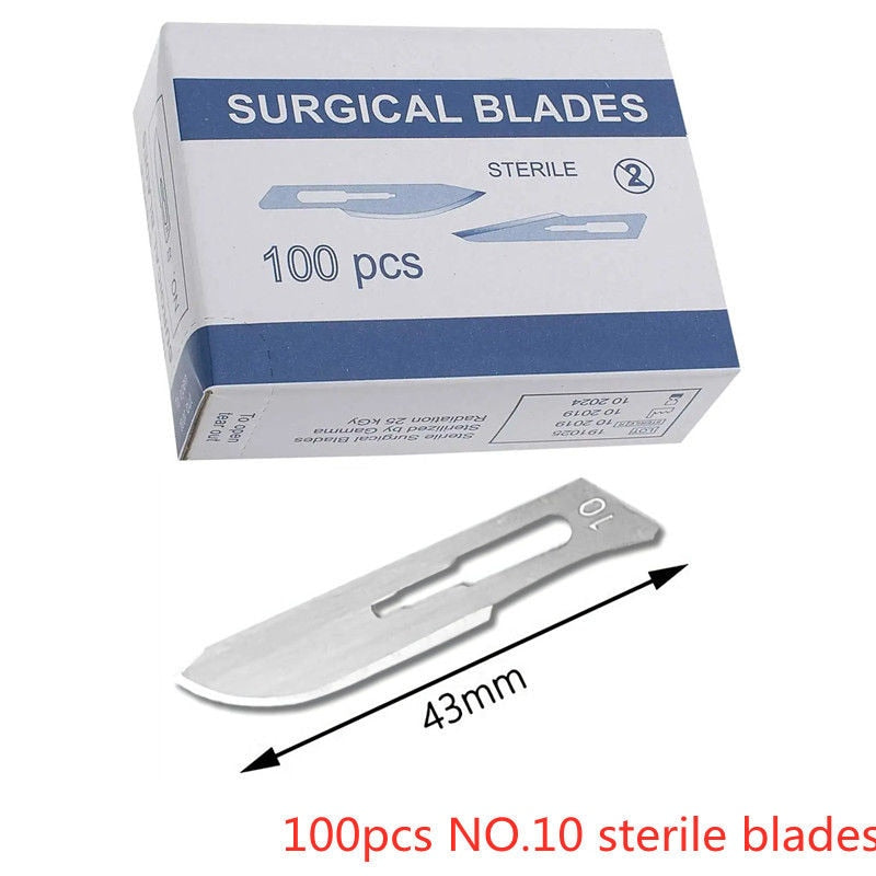 20-100pcs Carbon Steel Surgical Blades