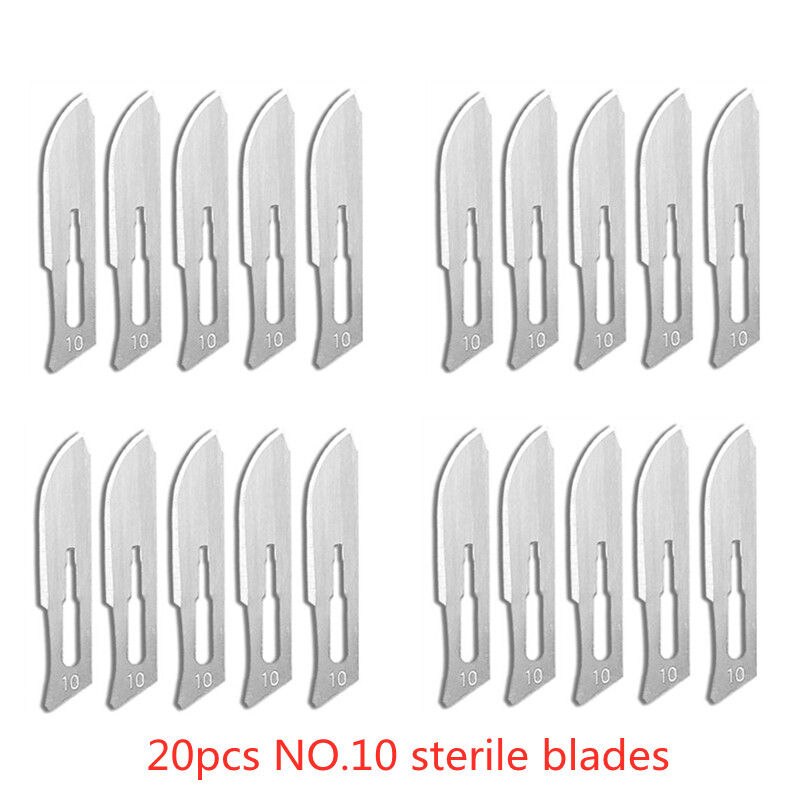 20-100pcs Carbon Steel Surgical Blades