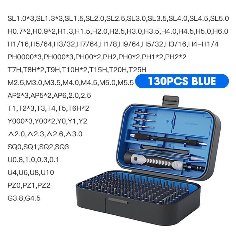 ONENUM Precision Screwdriver Set 25/39/63/130/132/145/170 In 1 Phillips Screw Bits Non-slip Handle Combinational Kit Repair Tool