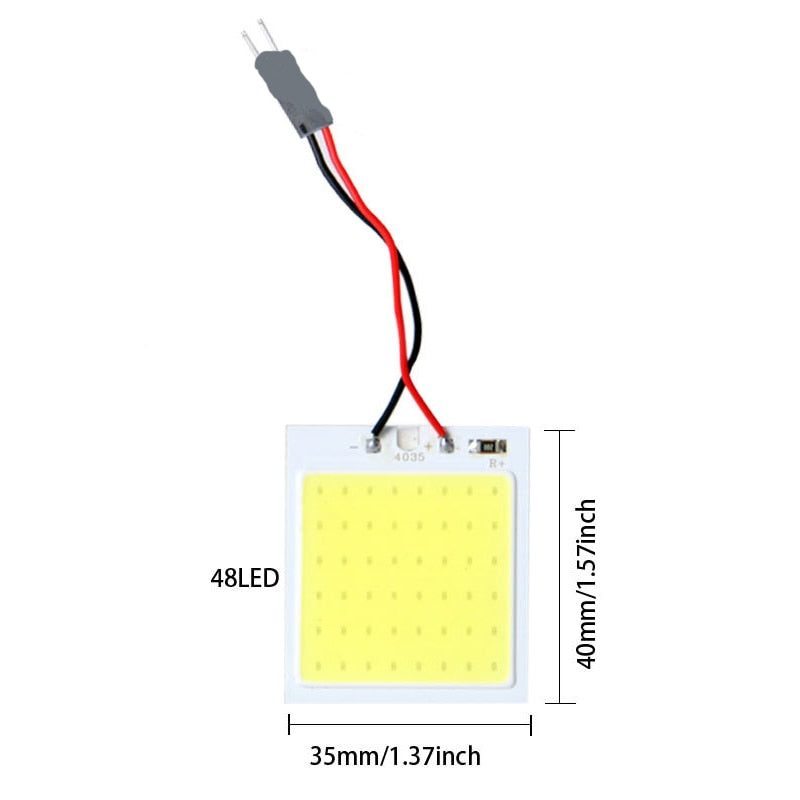 4/8 PCS Car Interior Accessories 18/24/48 SMD T10 4W 12V COB Car Interior Panel LED Lights Lamp Bulb Car Dome Light Car Panel