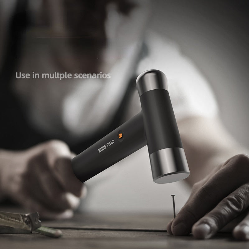 High Carbon Steel Hammer TPR Non-slip Handle, Pliers, Wrench, Knife, and measuring tape