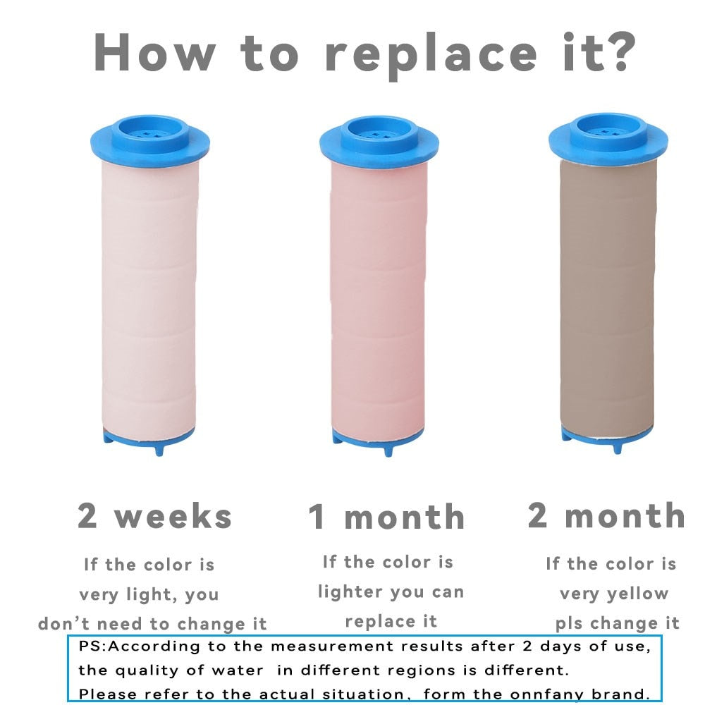 8 Pcs Shower Head Replacement PP Cotton Filter Cartridge Water Purification Bathroom Accessory Hand Held Bath Sprayer