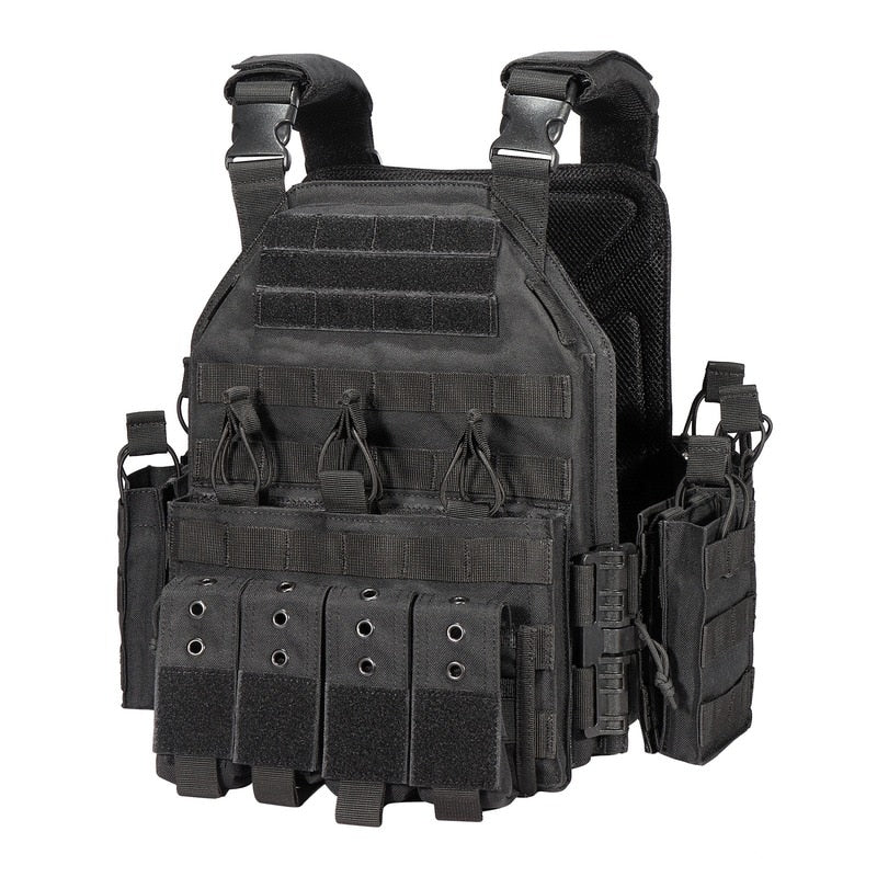 1000D Nylon Plate Carrier Tactical Vest Outdoor Hunting Protective Adjustable MODULAR Vest (AirSoft)