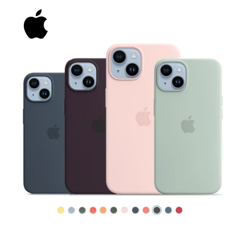 Apple Magsafe Liquid Silicone Magnetic Case For iPhone 14 12 13 Pro Max Mini Cases Wireless Charging Full Protect Cover