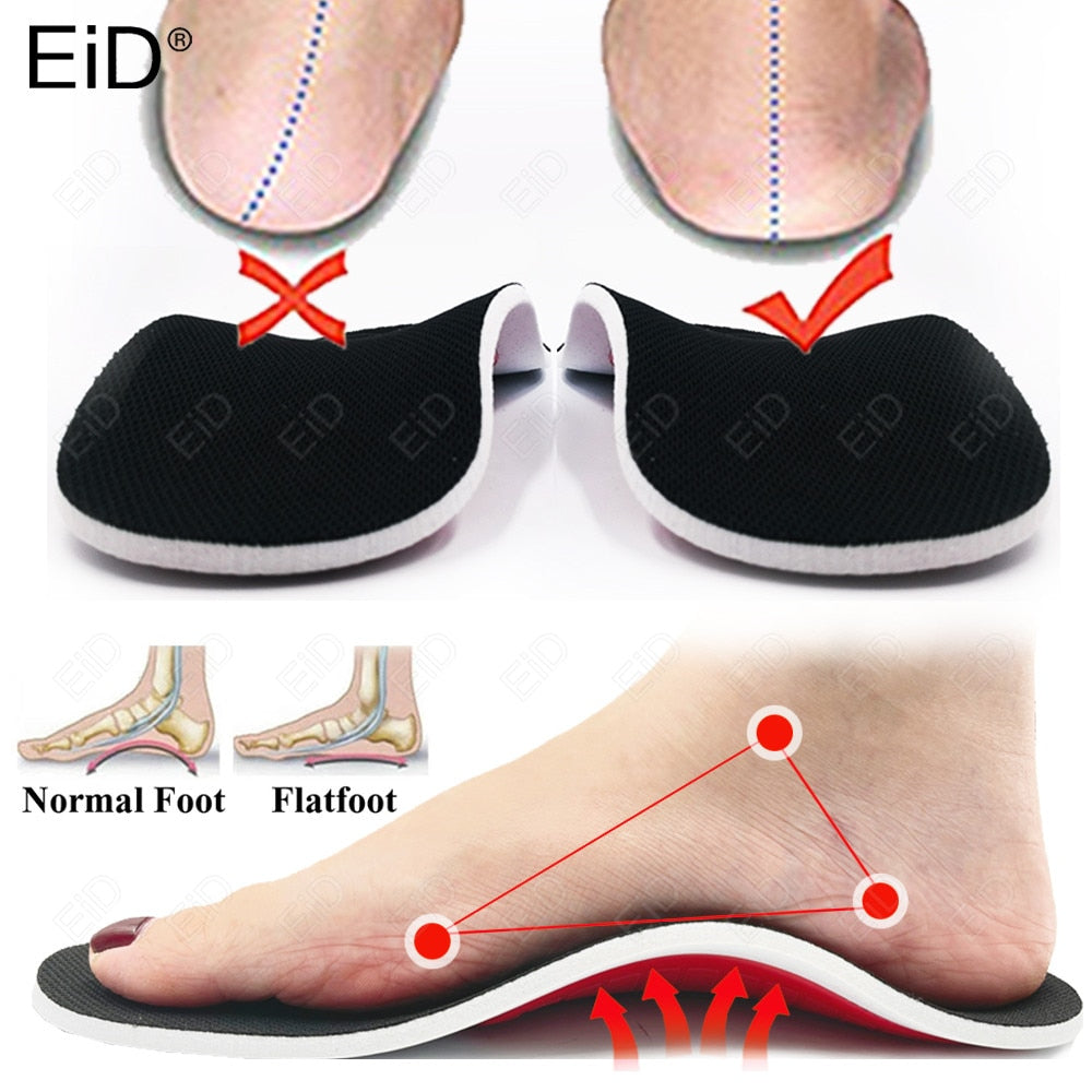Unisex EiD Premium Orthotic Gel High Arch Support Insoles.