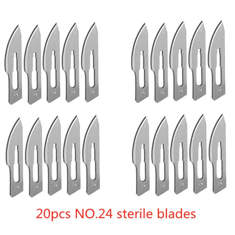 20-100pcs Carbon Steel Surgical Blades