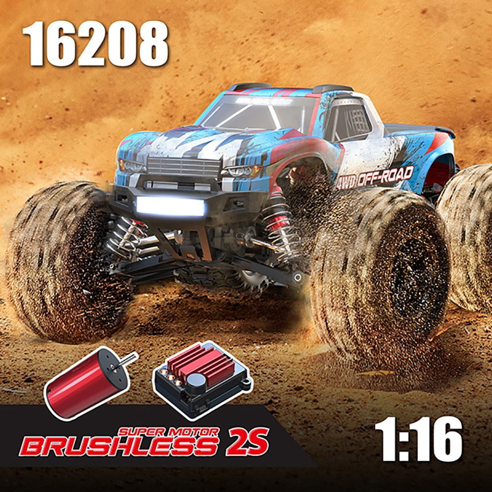 MJX Hyper Go 16208 16210 Remote Control 2.4G 1/16 Brushless RC Hobby Car Vehicle 68KMH High-Speed Off-Road Truck