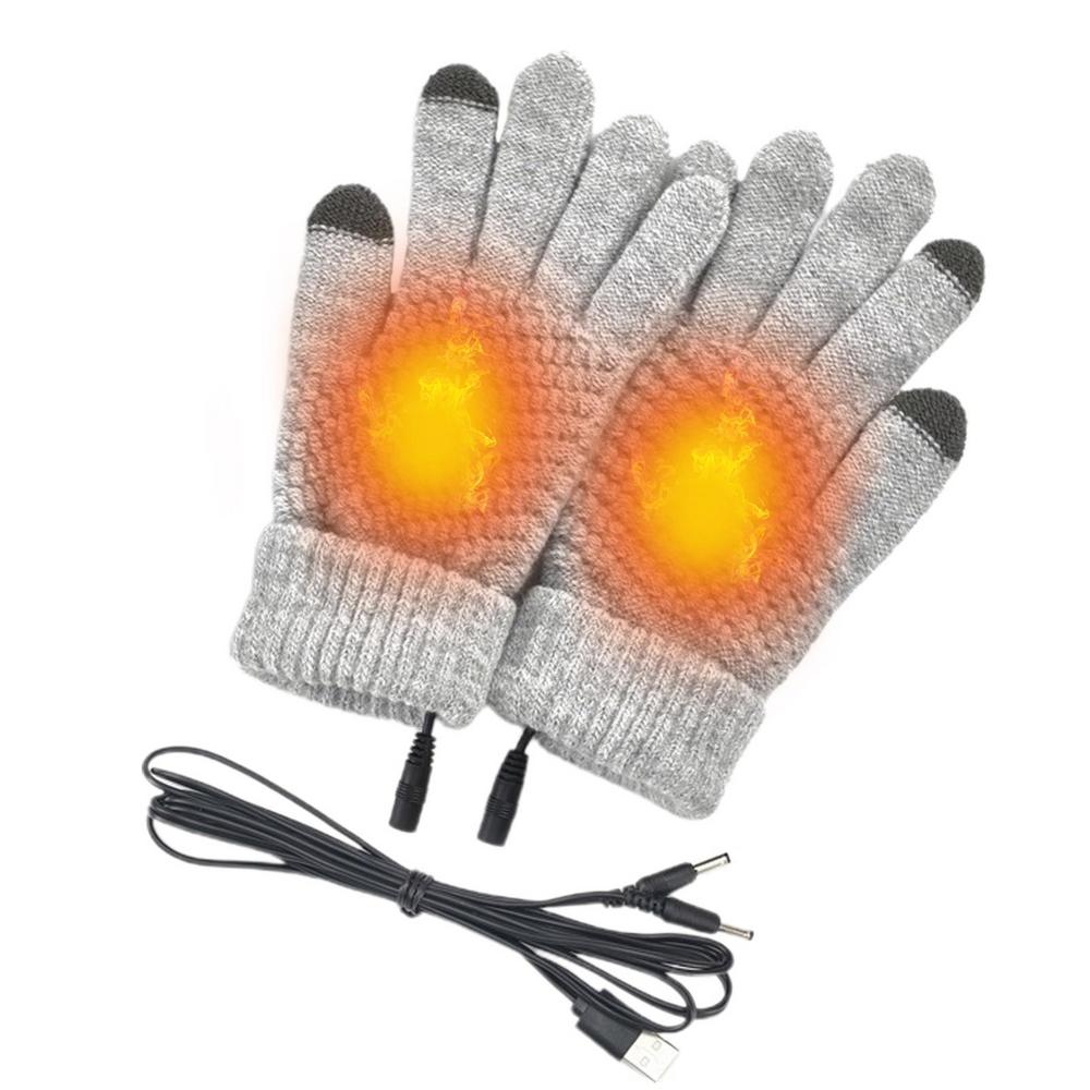 Electric Heated Gloves Hand Warmer Glove With Screen Touching Function Reliable USB Charging Electric Bike Gloves For Winter
