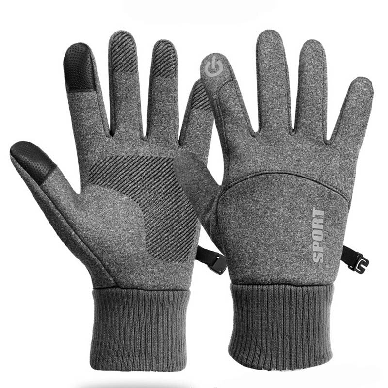 Winter Windproof Outdoor Sports Men Gloves Touchscreen Driving Motorcycle Skiing Waterproof Non-Slip Warm Fleece Women Gloves