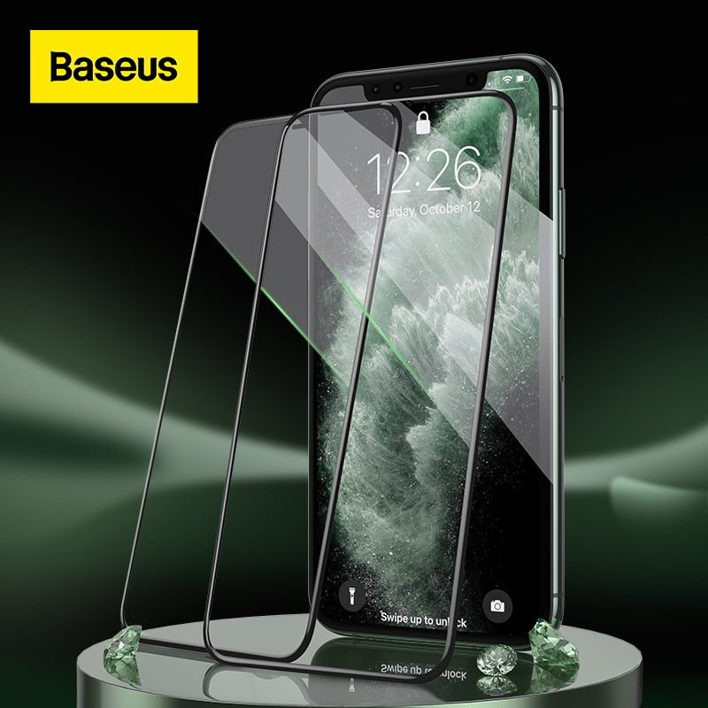 Baseus Tempered Glass For iPhone 14 13 12 11 Pro Max X XS Screen Protector For iPhone 14 Plus Glass Full Cover Screen Protectors