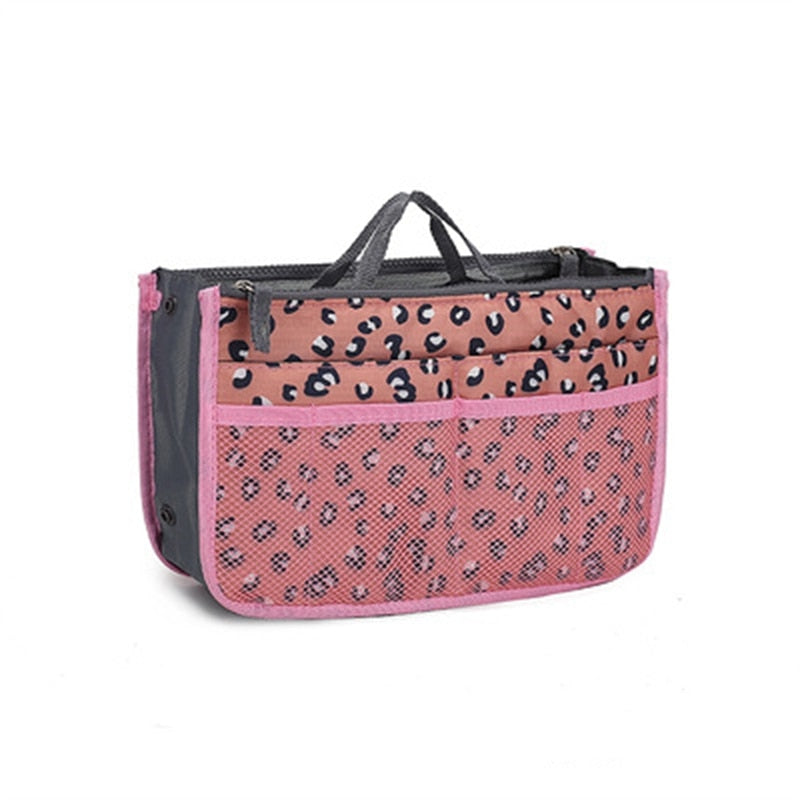 ladies nylon travel Organizer, can be inserted in a purse or handbag