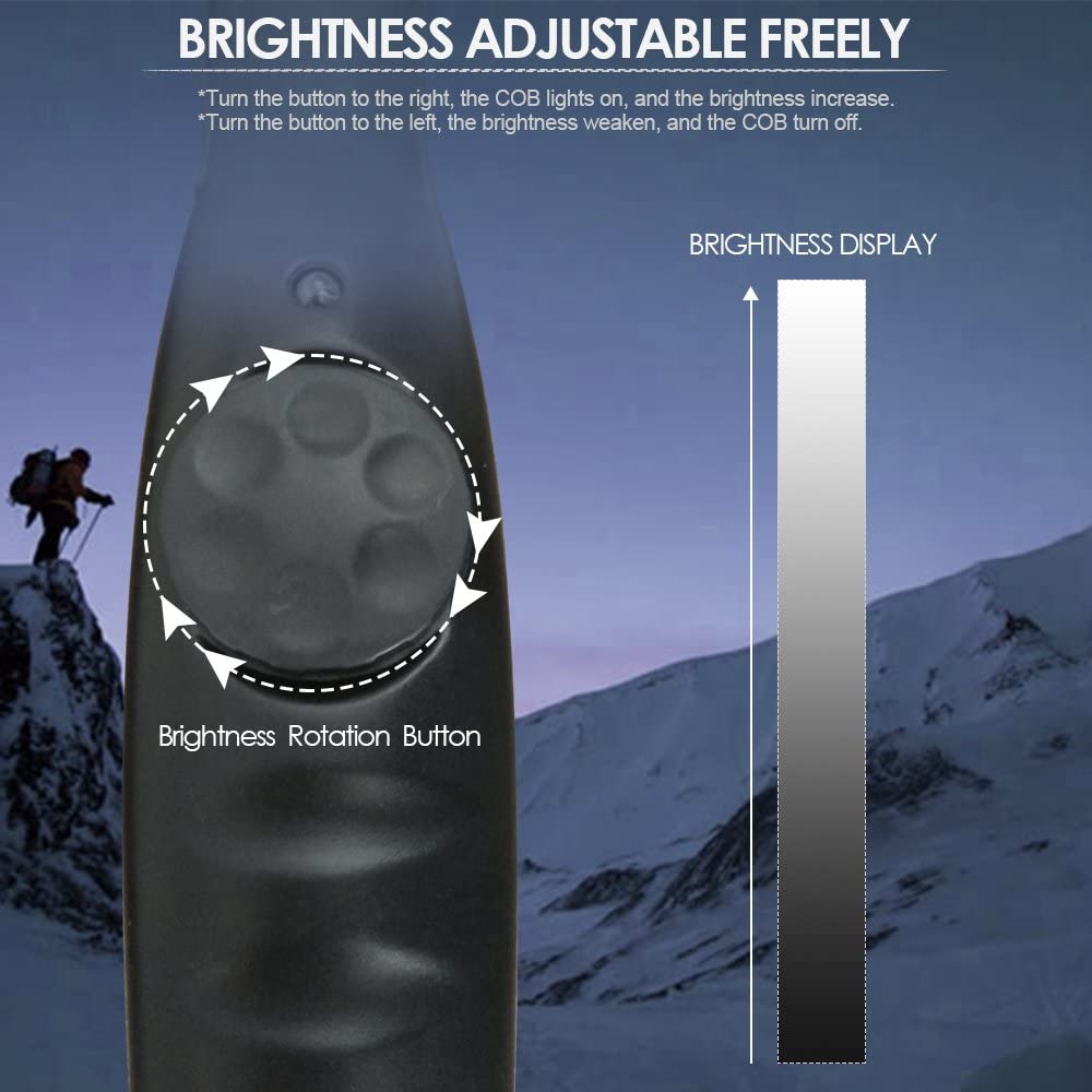 New COB LED Flashlight Magnetic Work Light USB Rechargeable Torch Hook Portable Lantern Inspection Light Camping Car Repair Lamp