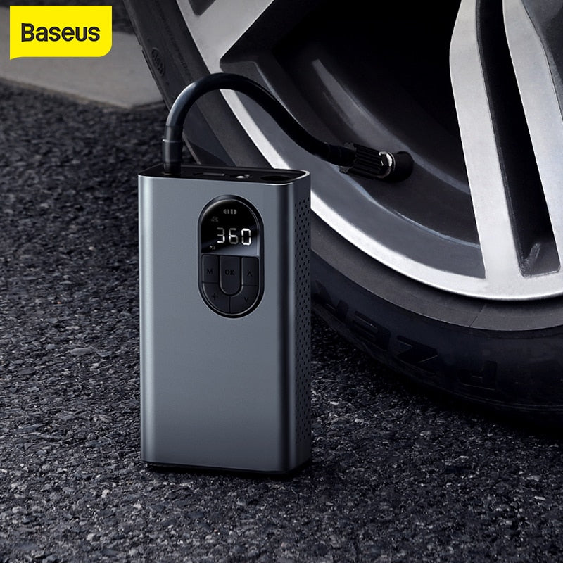 Baseus Wireless Electric Car Inflator Pump. Great for Bicycles Car and Motorcycles.