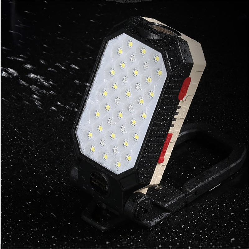 LED COB Rechargeable Magnetic Work Light Waterproof Camping Lantern Magnet Design with Power Display
