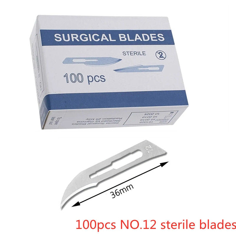 20-100pcs Carbon Steel Surgical Blades