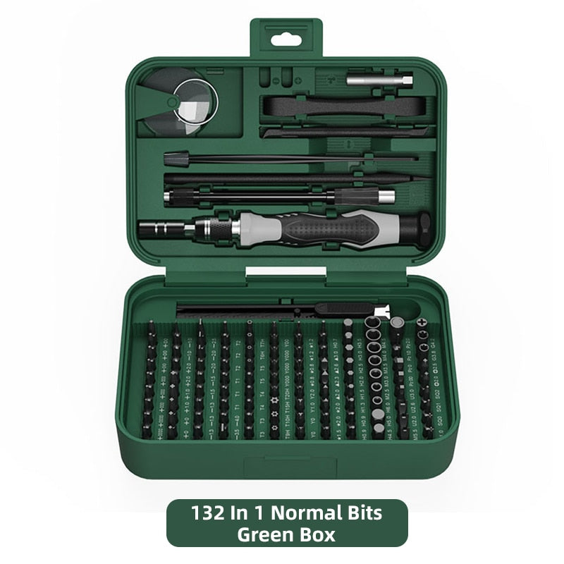 ONENUM Precision Screwdriver Set 25/39/63/130/132/145/170 In 1 Phillips Screw Bits Non-slip Handle Combinational Kit Repair Tool