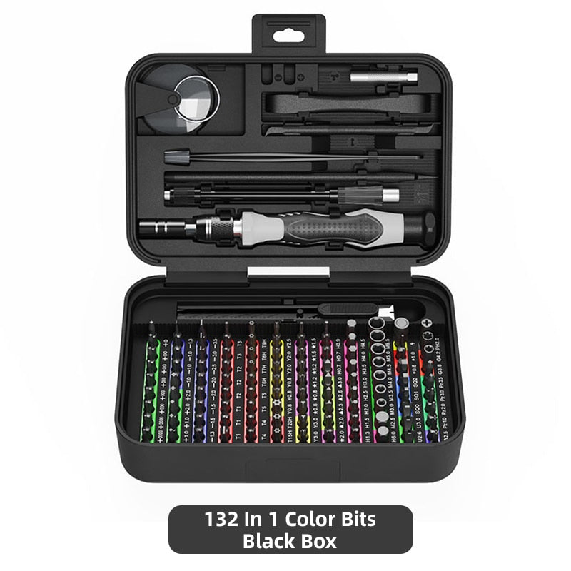 ONENUM Precision Screwdriver Set 25/39/63/130/132/145/170 In 1 Phillips Screw Bits Non-slip Handle Combinational Kit Repair Tool