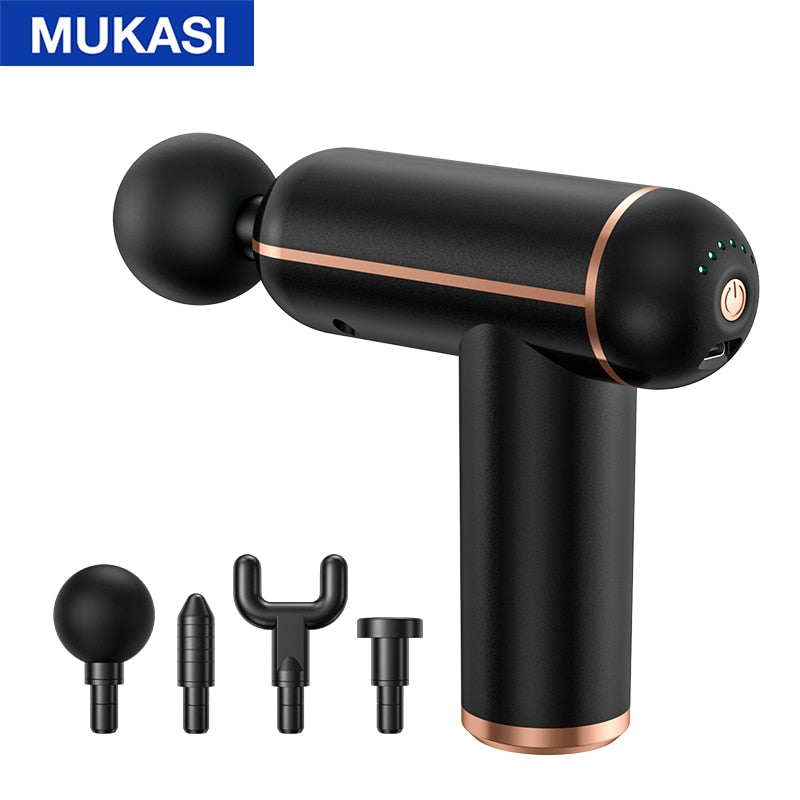 MUKASI Massage Gun Portable Percussion Pistol Massager For Body Neck Deep Tissue Muscle Relaxation