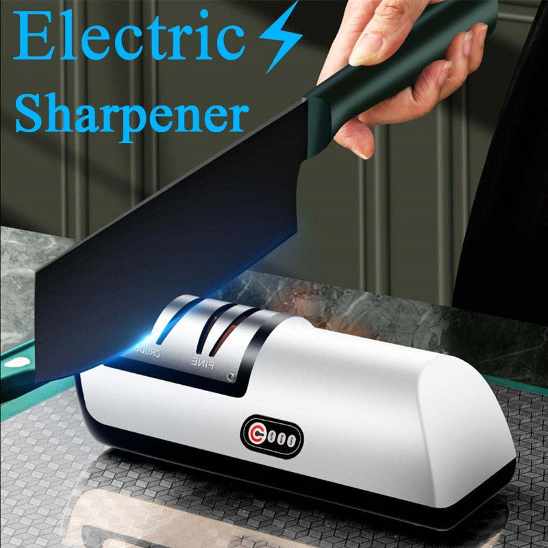 USB Rechargeable Electric Knife Sharpener.