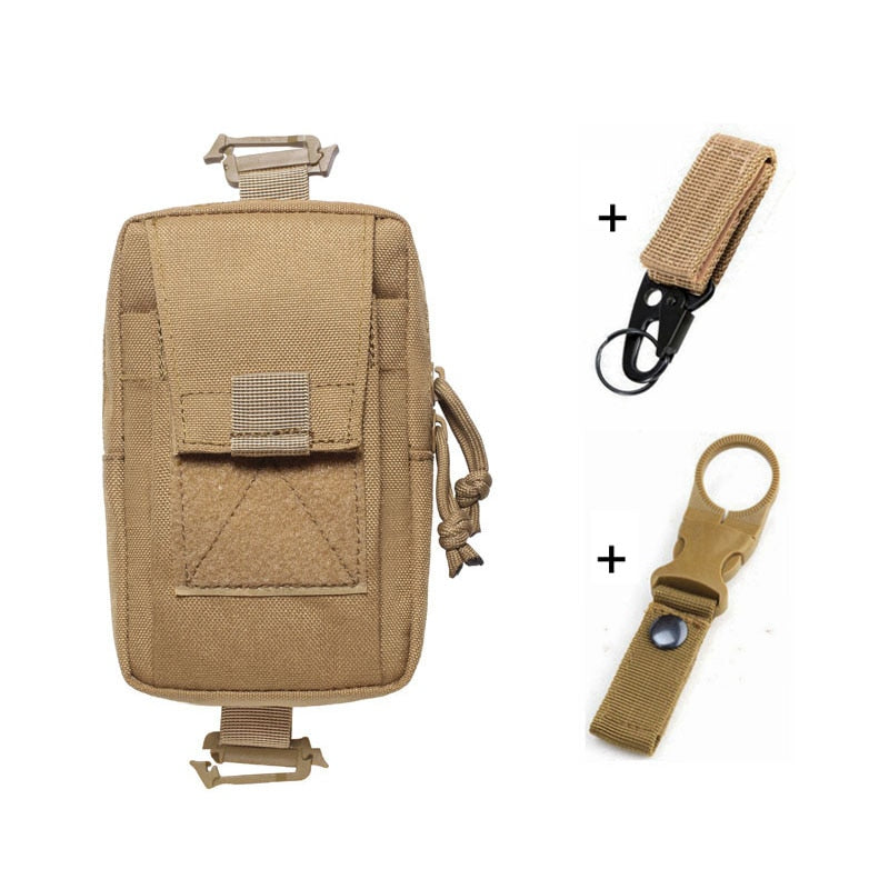 Molle Tactical waist Bag Outdoor Emergency edc pouch Phone Pack Sports Climbing Running Accessories Military Tool Hunting Bags