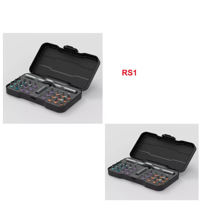 24 in 1 Multi-purpose Ratchet Wrench Screwdriver S2 Magnetic Bits Tools Set