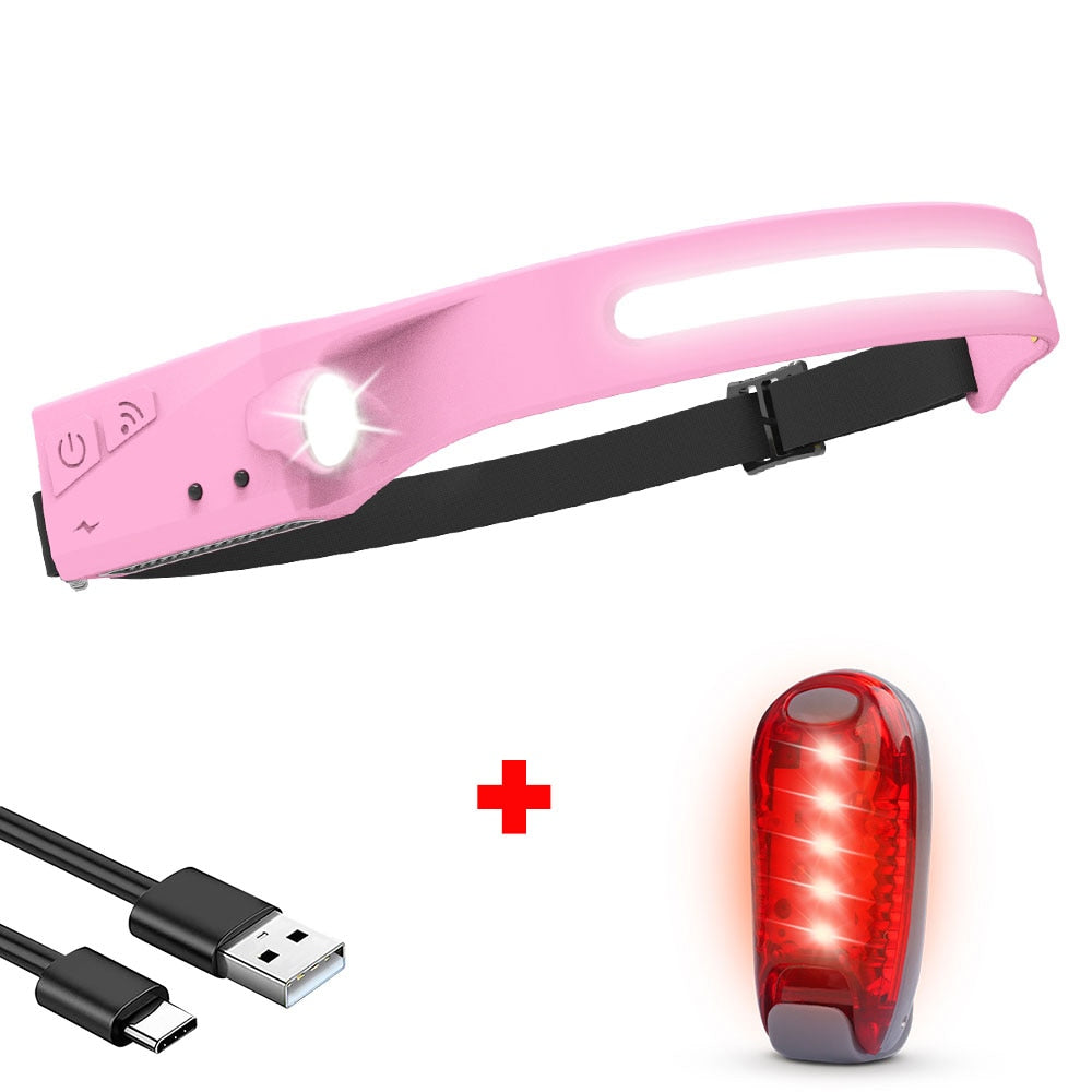 LED Headlamp Rechargeable with Built-in Battery 5 Lighting Modes