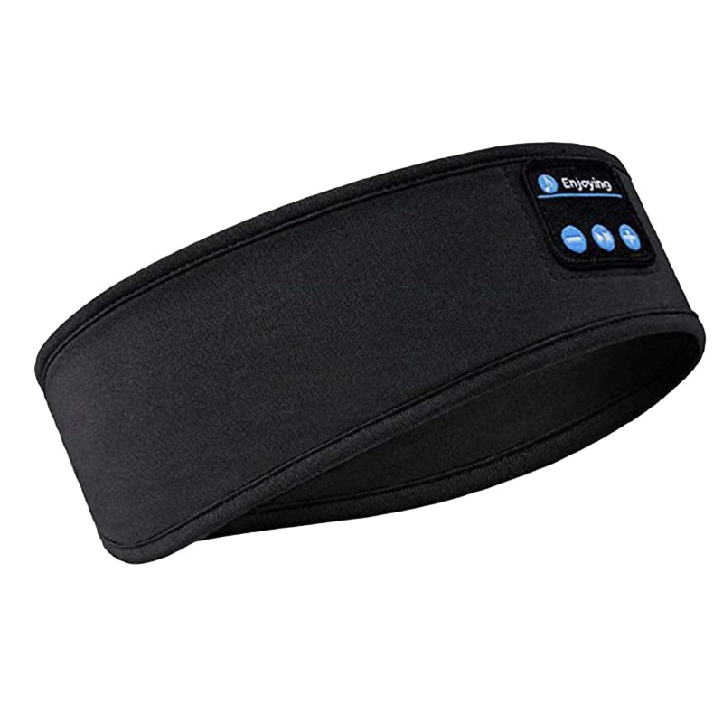 Bluetooth Headband Soft Elastic Comfortable to sleep listen to Wireless Music can be used Head/ Eye Mask