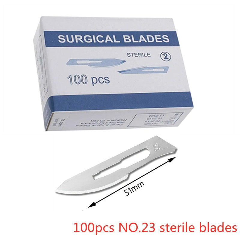 20-100pcs Carbon Steel Surgical Blades