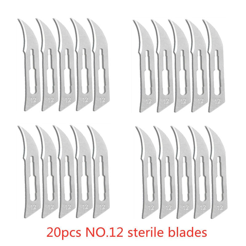 20-100pcs Carbon Steel Surgical Blades