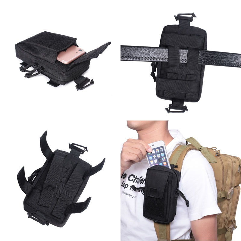 Molle Tactical waist Bag Outdoor Emergency edc pouch Phone Pack Sports Climbing Running Accessories Military Tool Hunting Bags