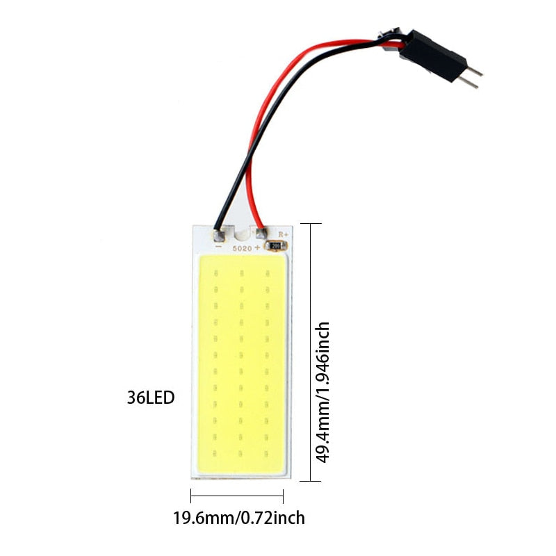 4/8 PCS Car Interior Accessories 18/24/48 SMD T10 4W 12V COB Car Interior Panel LED Lights Lamp Bulb Car Dome Light Car Panel