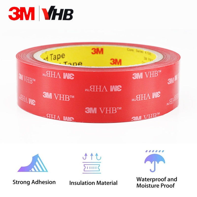 3M VHB 4910 Double Sided Tape High Temperature Transparent Clear Acrylic Foam Adhesive 1.0MM Thick