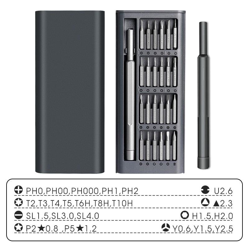 ONENUM Precision Screwdriver Set 25/39/63/130/132/145/170 In 1 Phillips Screw Bits Non-slip Handle Combinational Kit Repair Tool