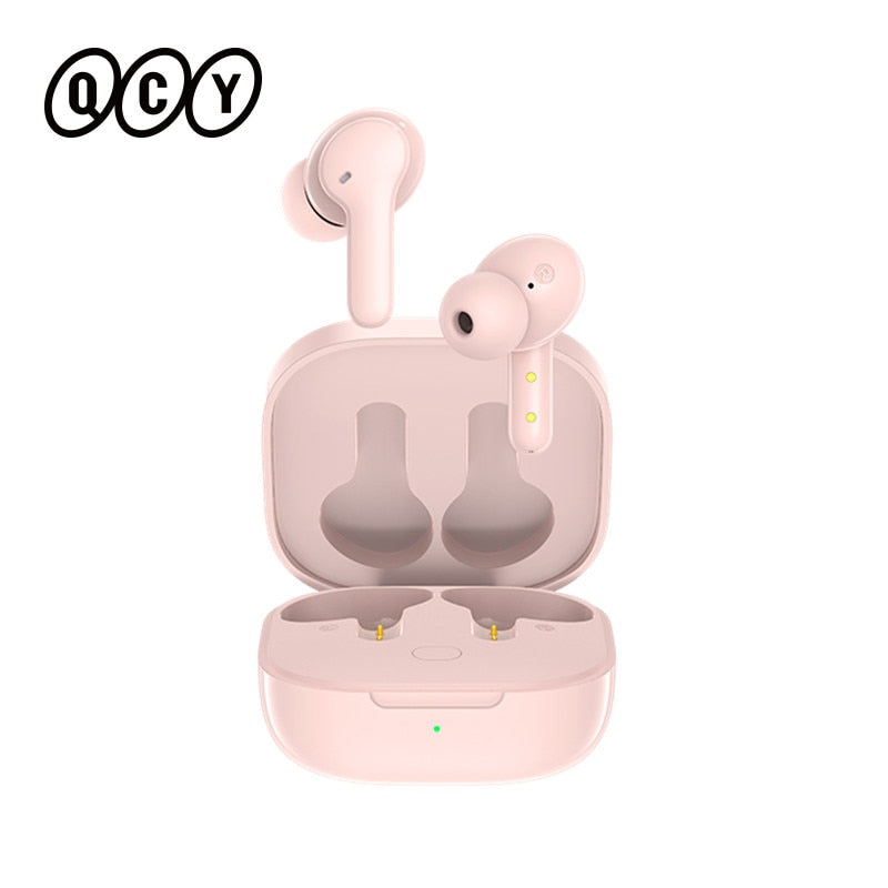 QCY T13 Bluetooth Headphone V5.1 Wireless TWS Earphone Touch Control Earbuds 4 Microphones ENC HD Call Headset Customizing APP