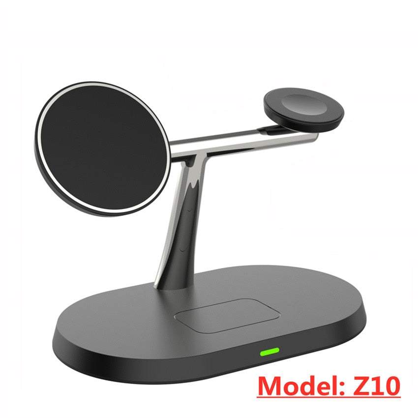 30W 3 in 1 Magnetic Wireless Charger Stand For iPhone 13 12 Pro Max Apple Watch Macsafe Fast Charging for Airpods iWatch 7 6