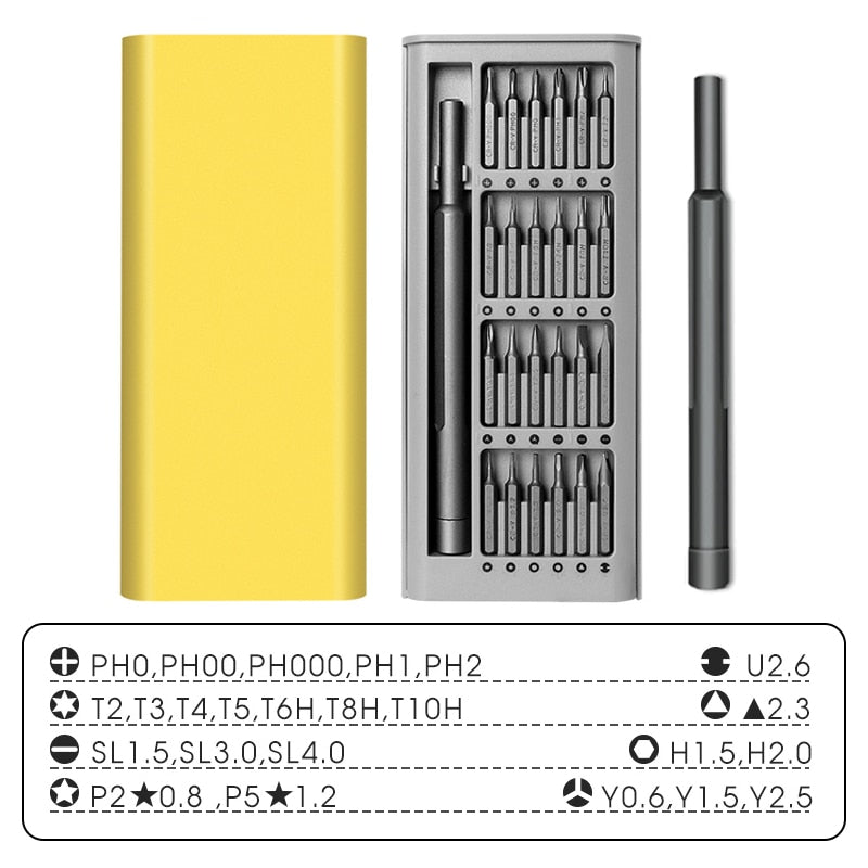ONENUM Precision Screwdriver Set 25/39/63/130/132/145/170 In 1 Phillips Screw Bits Non-slip Handle Combinational Kit Repair Tool