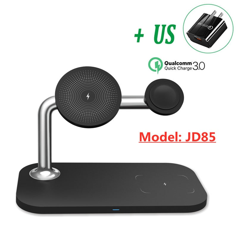 30W 3 in 1 Magnetic Wireless Charger Stand For iPhone 13 12 Pro Max Apple Watch Macsafe Fast Charging for Airpods iWatch 7 6