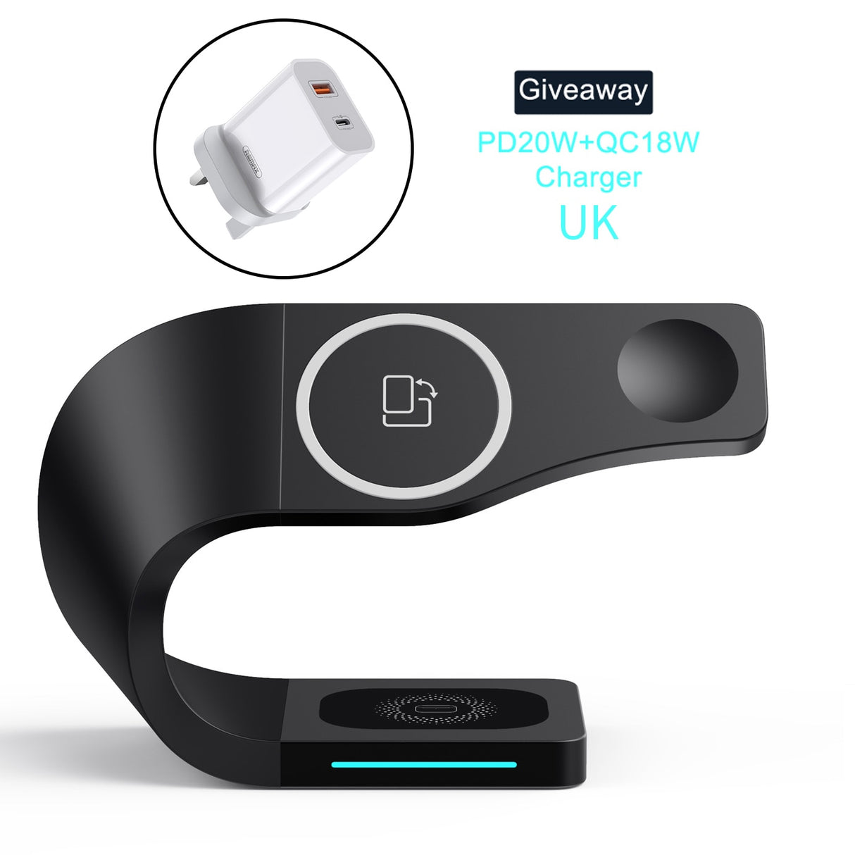 REMAX Magnetic Wireless Charger Stand 15W Induction Universal IP14 Quick Charging Dock