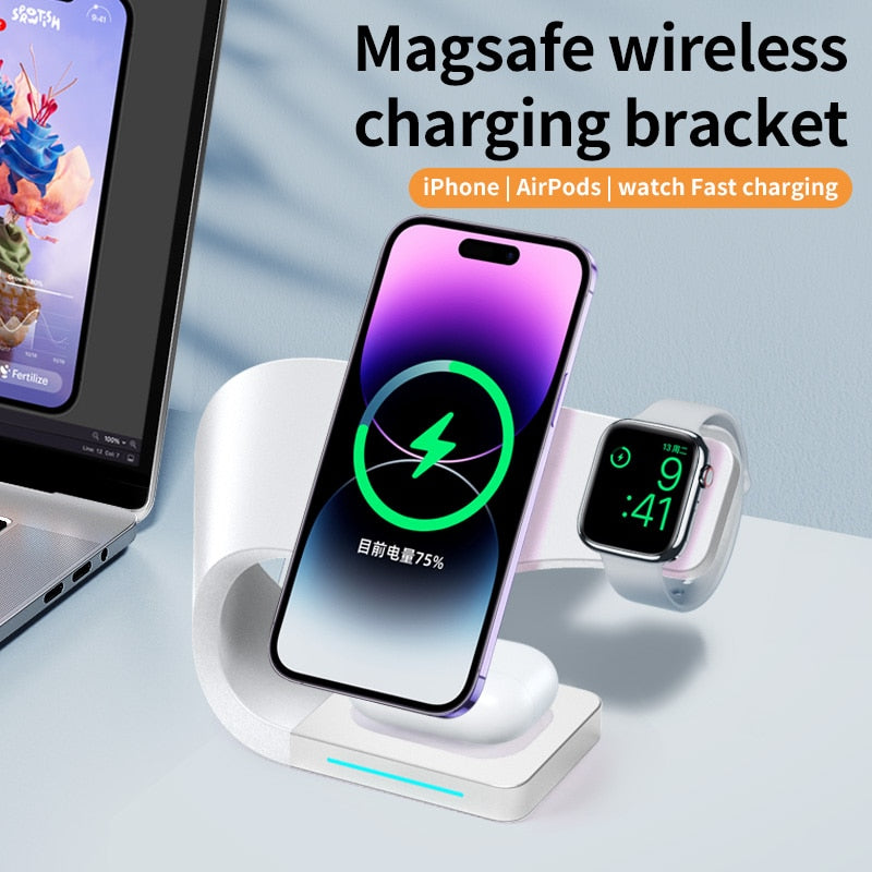 REMAX Magnetic Wireless Charger Stand 15W Induction Universal IP14 Quick Charging Dock