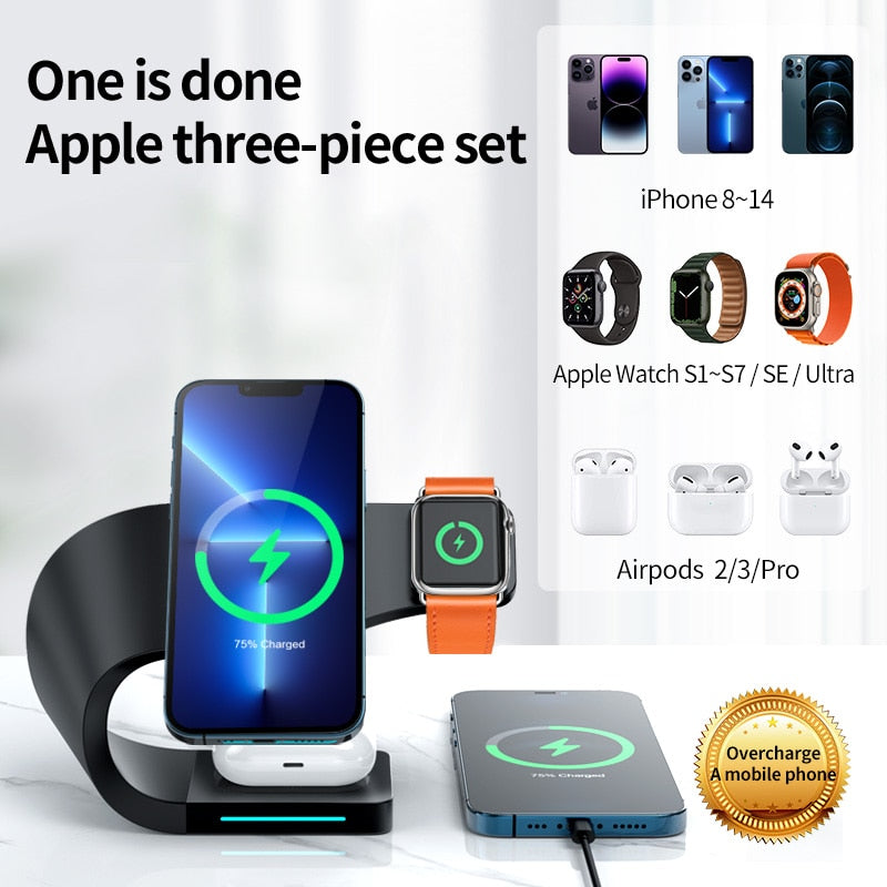 REMAX Magnetic Wireless Charger Stand 15W Induction Universal IP14 Quick Charging Dock