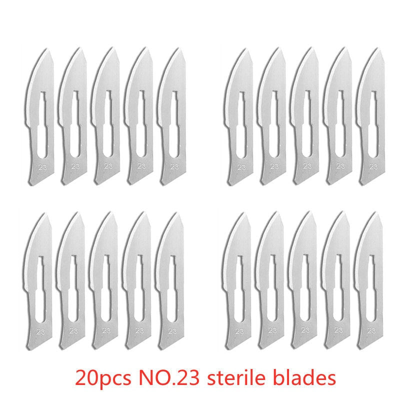 20-100pcs Carbon Steel Surgical Blades