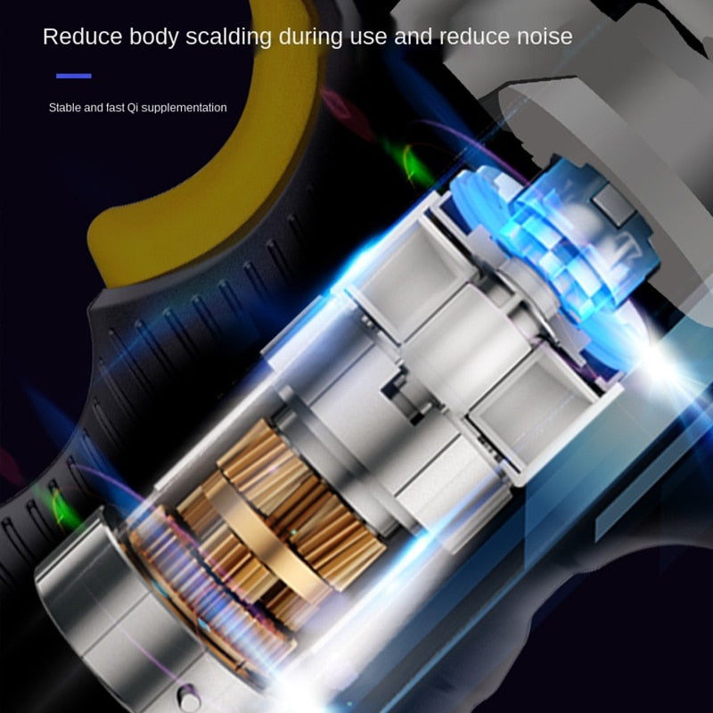 Car Air Compressor 120W Rechargeable Wireless/Wired Inflatable Pump Portable Air Pump Car Tire Inflator Digital for Car Bicycle