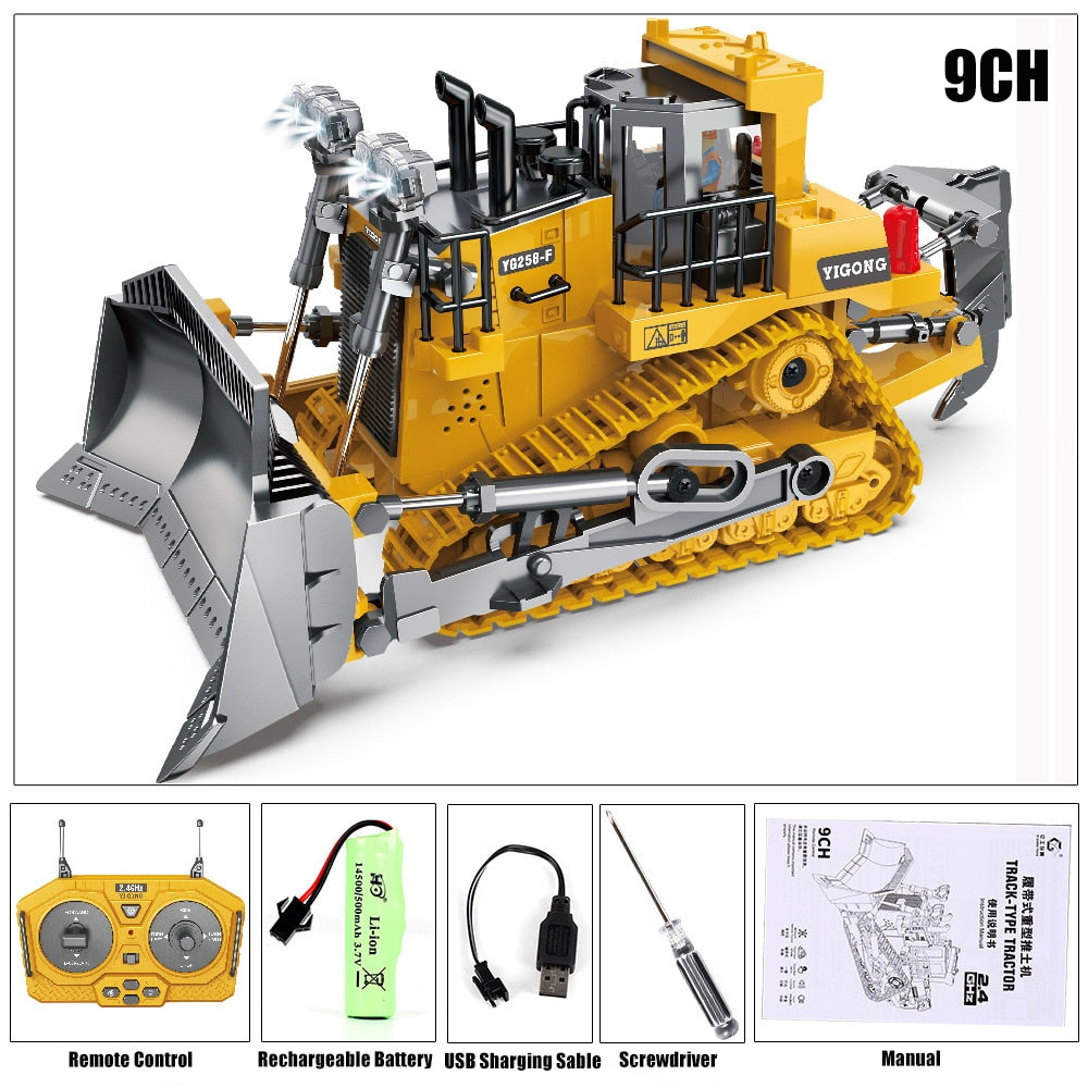 RC Car Children Toys Remote Control Car Toys Radio Control Excavator Dump Truck-Bulldozer