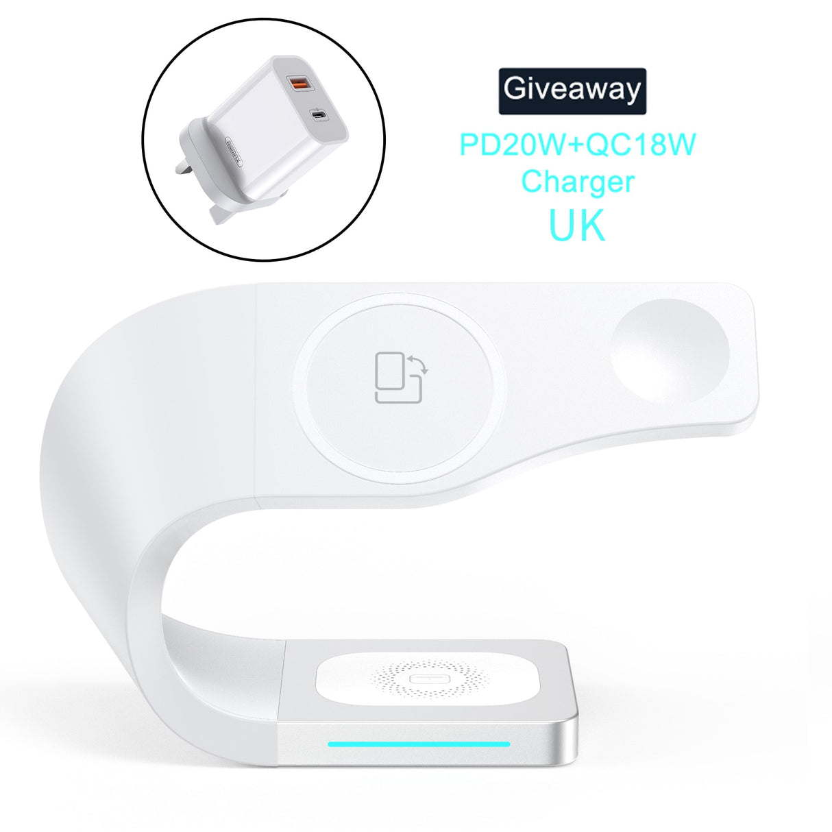 REMAX Magnetic Wireless Charger Stand 15W Induction Universal IP14 Quick Charging Dock