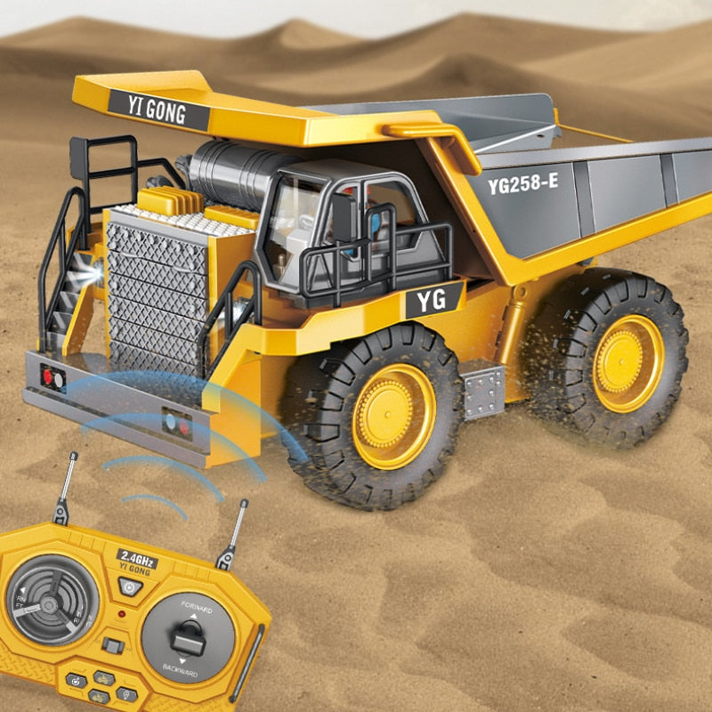 RC Car Children Toys Remote Control Car Toys Radio Control Excavator Dump Truck-Bulldozer