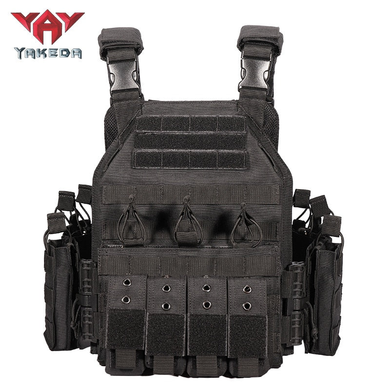 1000D Nylon Plate Carrier Tactical Vest Outdoor Hunting Protective Adjustable MODULAR Vest (AirSoft)